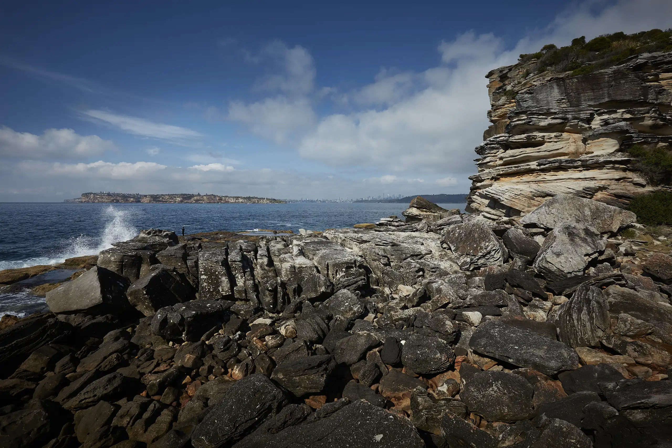 Landscape at North Head in Sydney, Australia.